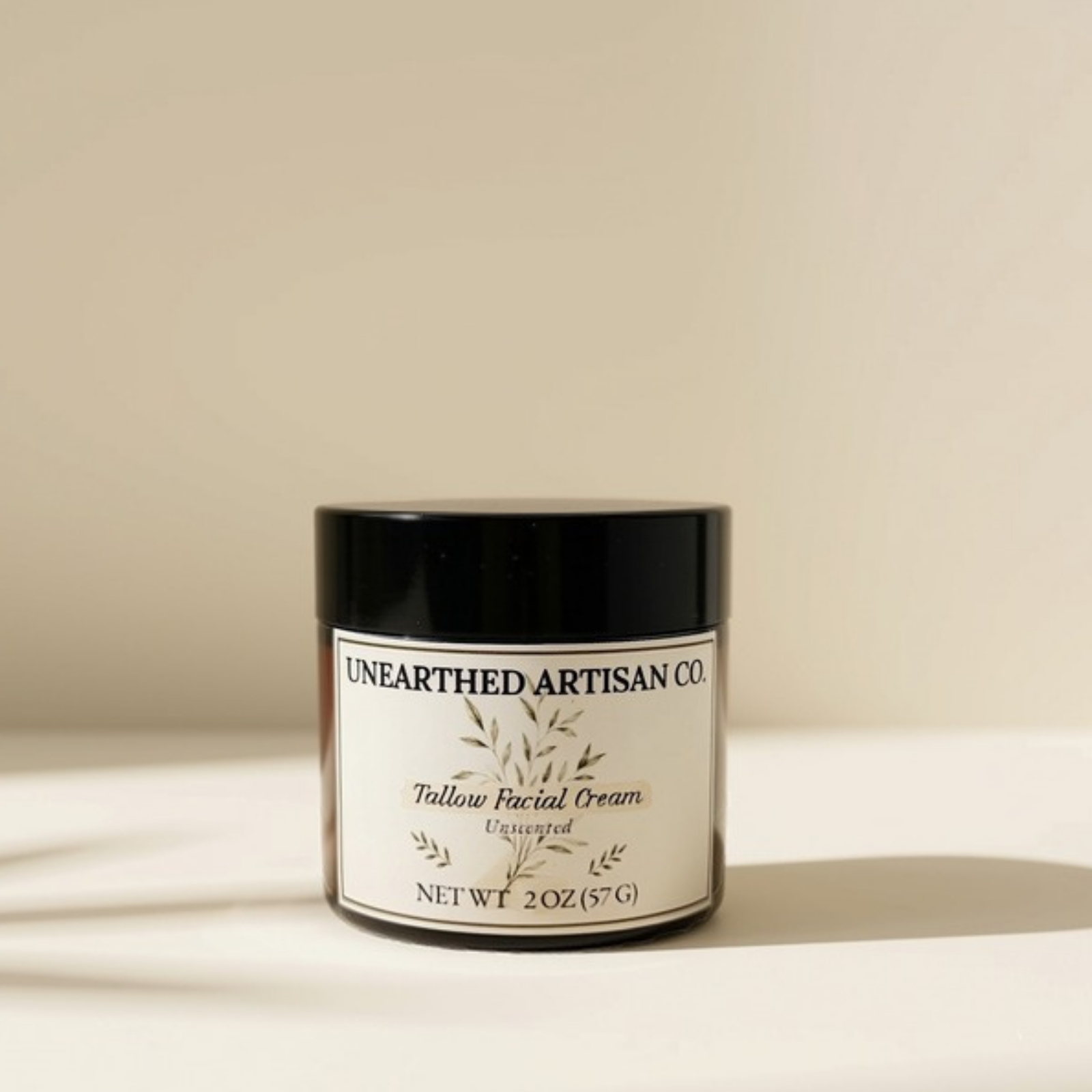 Unscented Tallow Facial Cream